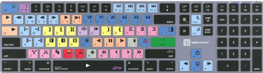 Logickeyboard TITAN Avid Media Composer Mac Italian