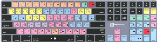 Logickeyboard TITAN Avid Pro Tools Mac Italian